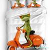 Пододеяльник Frog Love Комплект постельного белья для двуспальной кровати Домашний текстиль Покрывало для одеяла Наволочки Комплект постельного белья для спальни (Нет листа)