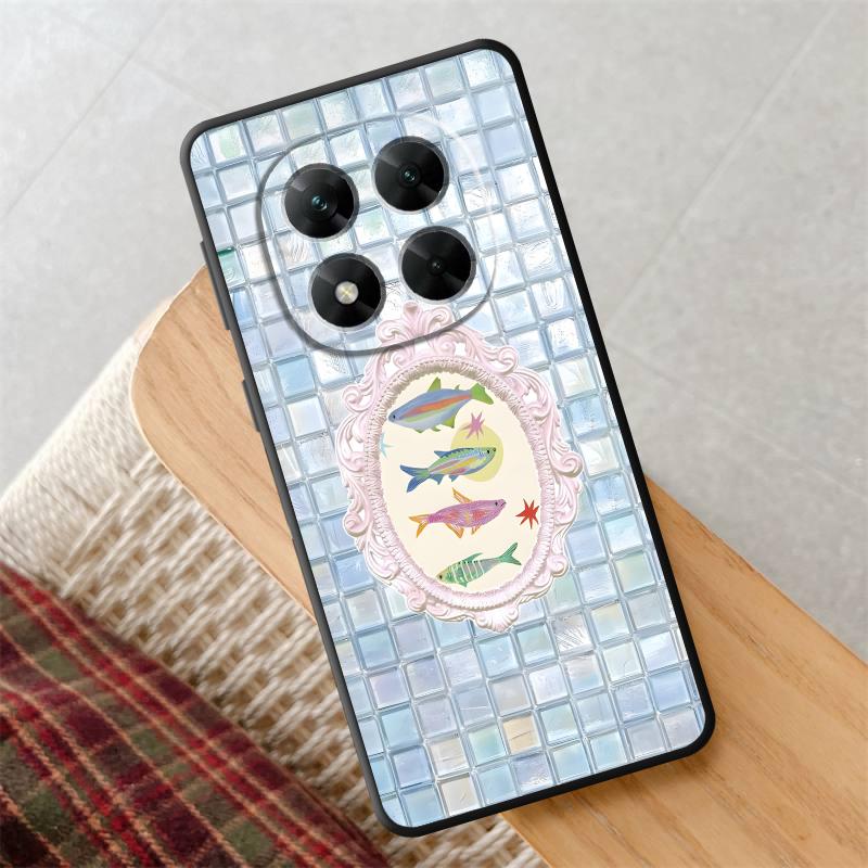 Case for Xiaomi Redmi Note 12 Pro 11 11s 12s 7 8 13 Pro Plus 9 14 10 10S 9S Funda Phone Cover Cartoon Creative Fish