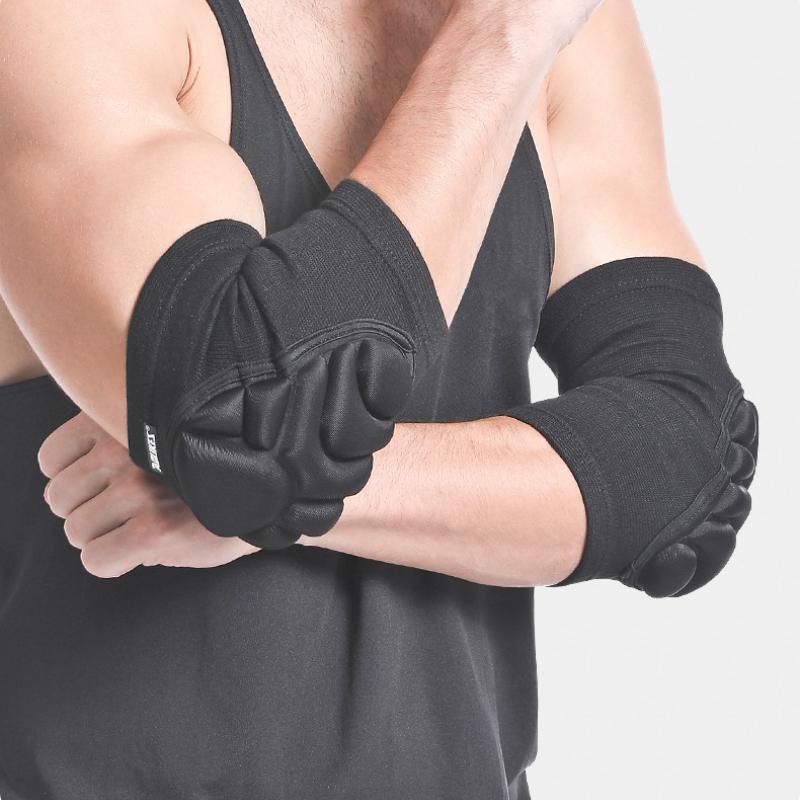 1 пара налокотников, защита локтя, волейбольная губка, компрессионные налокотники для баскетбола, тенниса, футбола