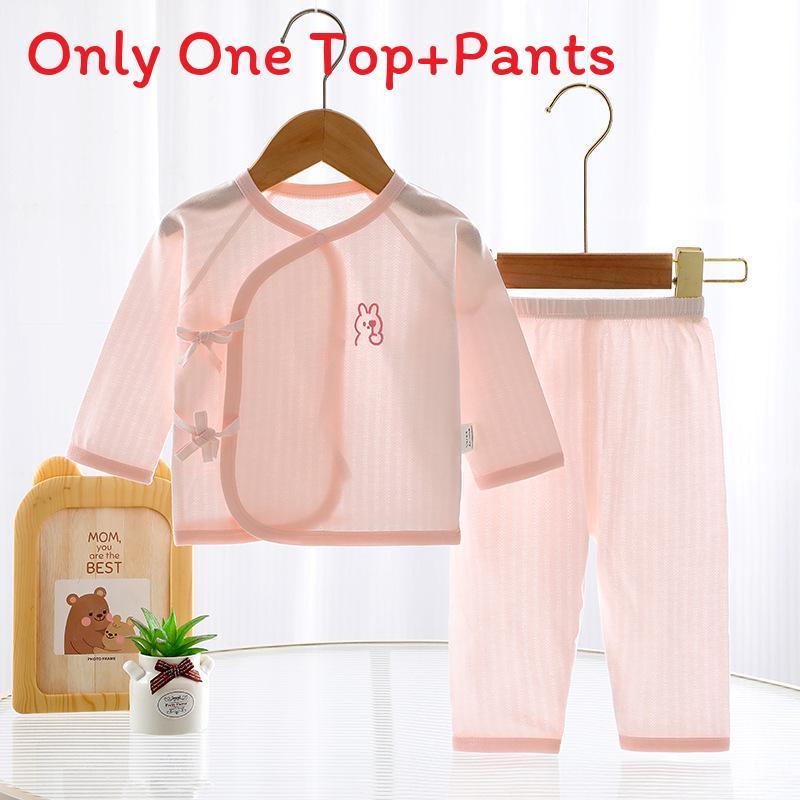 Baby Summer Lightweight Cotton Kimono Set With Antibacterial Feature For Newborns