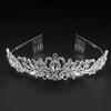 Bridal Hair Accessories Silver Tiara Crown Princess Rhinestone Crown Crystal Headband with Combs