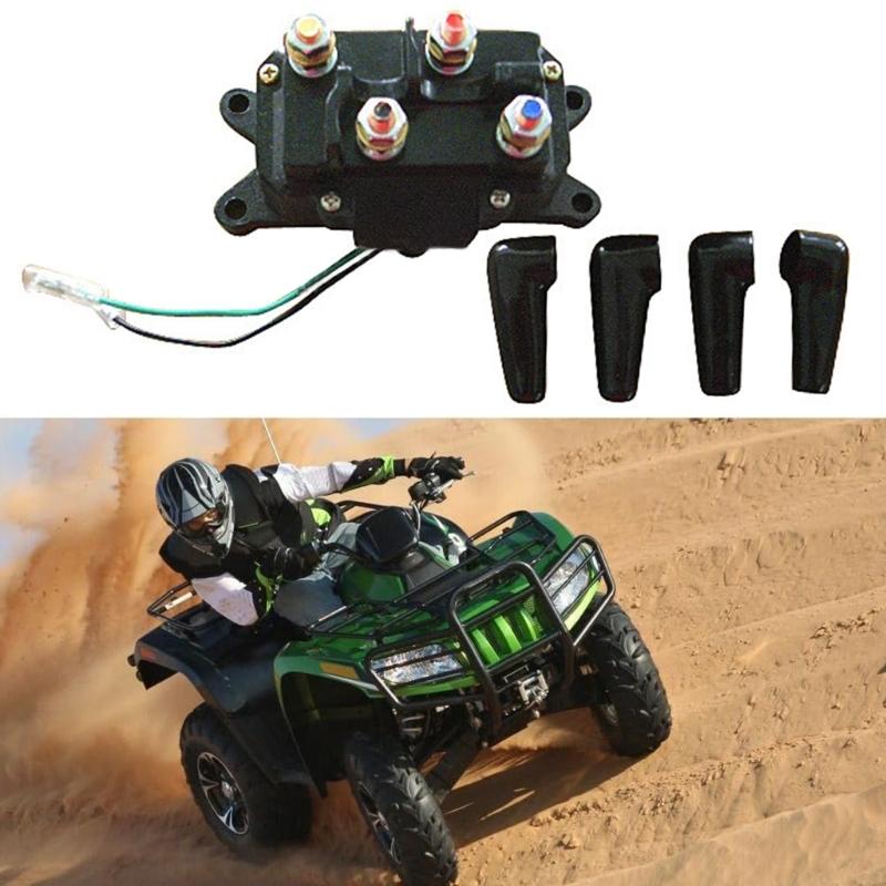 12 В, 250 А, электромагнитные реле лебедки для 5000-7000 фунтов ATV, управление лебедкой, контакторы лебедки, переключатель, электромагнитные реле лебедки