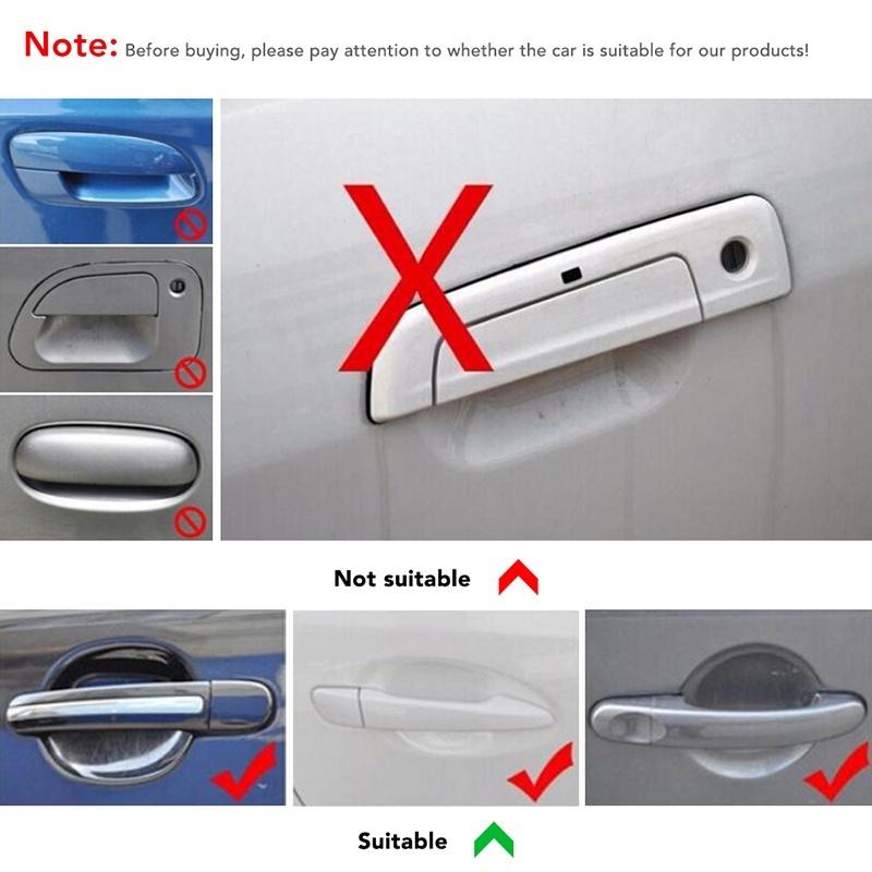 8 шт., Стайлинг автомобиля, прозрачная дверная ручка, защитная пленка для чаши, наклейка, пленка для Toyota GR Sport CHR Yaris Hilux Rav4 Supra