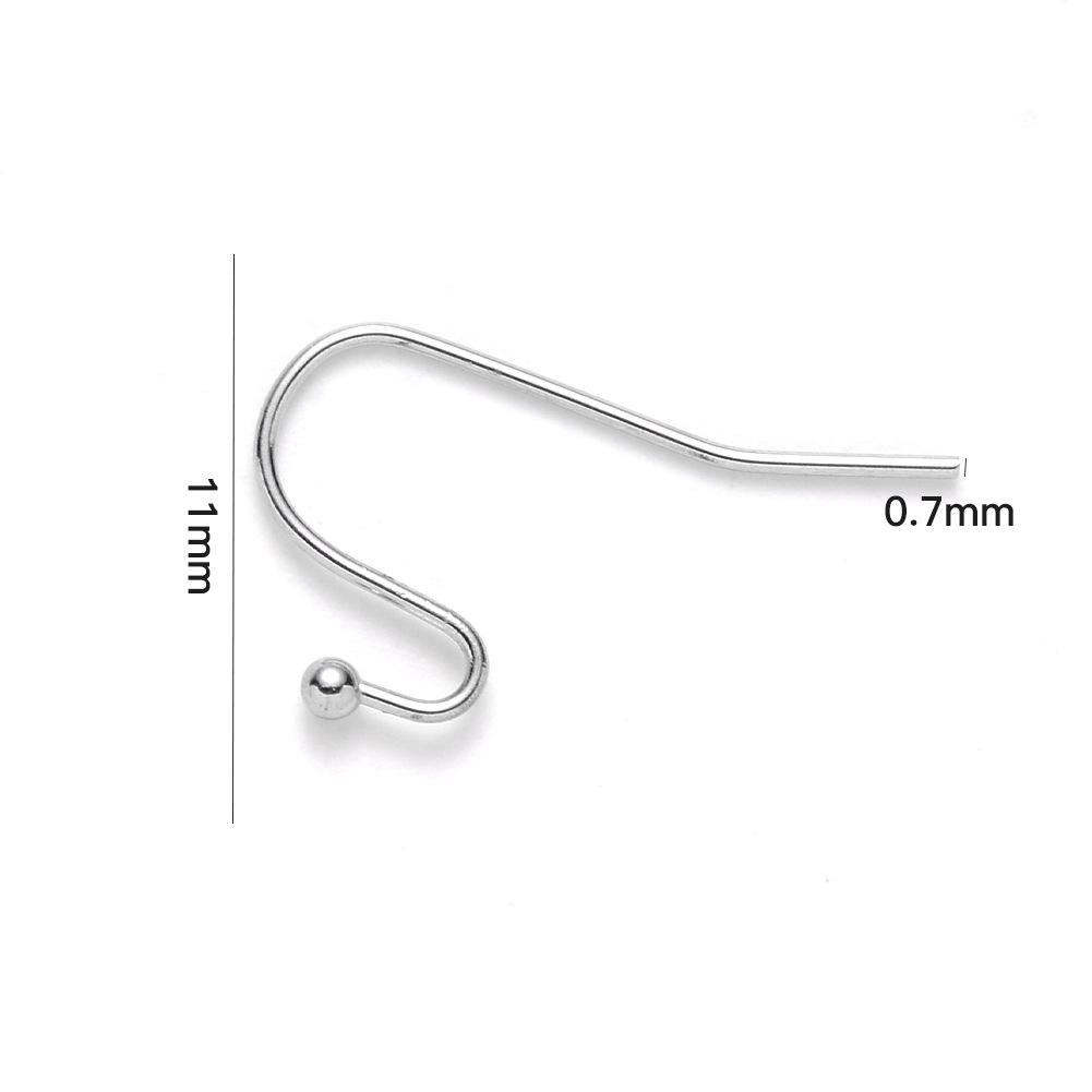 DIY 304 Stainless Steel Earring Hooks - Jewelry Making Accessories
