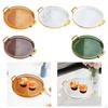 Round Serving Tray Cake Display Plate Versatile Easy to Clean Durability Fruit Food Storage