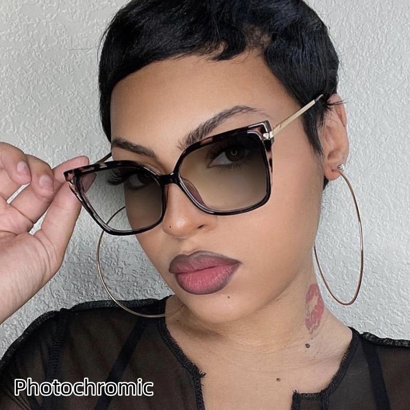 Модный брендовый дизайн, квадратная лоскутная леопардовая женская изысканная оправа для очков, фотохромная, анти-синий свет, женские очки для чтения