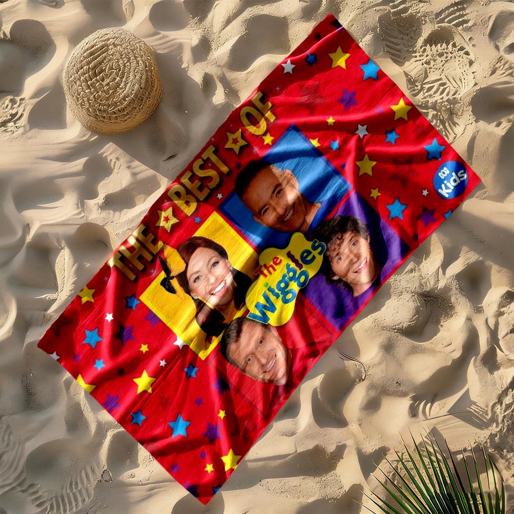 The Wiggles Singing Show Beach Towel Quick-Dry Soft Microfiber Comfortable Lightweight Perfect for Traveling Yoga Camping and Swimming