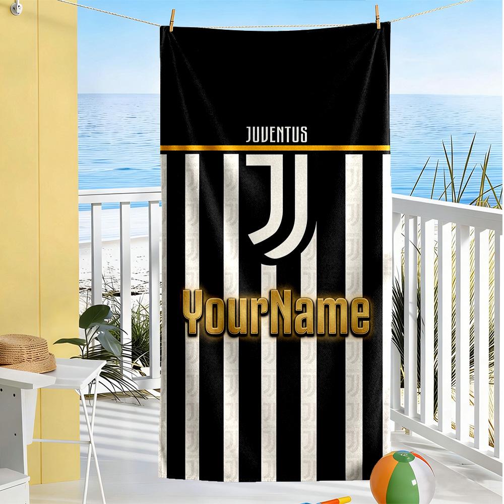 Juventus Customizable Name Beach Towel Quick-Dry Soft Microfiber Suitable for Sports Travel Swimming Yoga Bathroom Beach And Pool