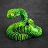 30 см 3D-печатная игрушка-украшение в виде змеи, подвижные суставы, модель животного, аксессуары для украшения рабочего стола в доме и офисе