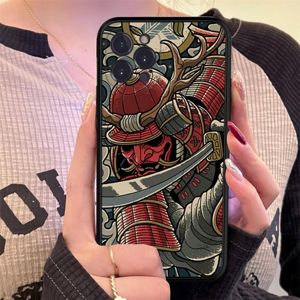 Чехол для телефона «Самурай» для iPhone Samsung Galaxy Redmi Xiaomi Oppo OnePlus Note SA 7 8 9 10 11 12 13 14 20 21 22 23 53 54 Pro Max Plus Ultra TPU Soft