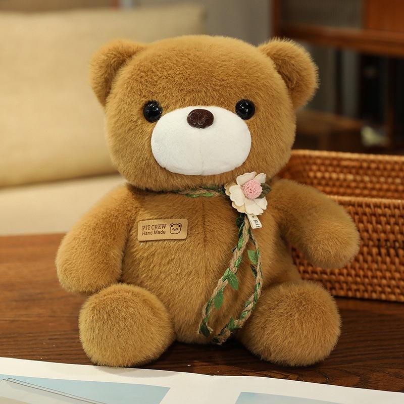 Cute Sitting Bow Tie Teddy Bear Doll Plush Toy Bear Hug Bear Doll Children Soothing Doll