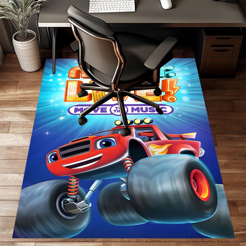 1pc Blaze and the Monster Machines (2) Design Printed Area Rug Carpet for Bedroom Living Room Home Decor Rugs Mat Non Slip Mat Rug for Bedside