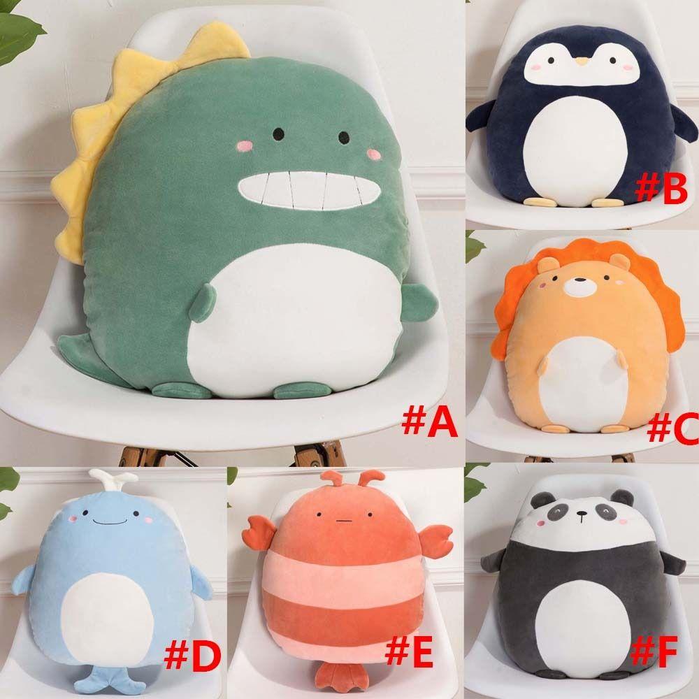 Plush Pet Peluche Fuzzy Animal Stuffed Toys Dinosaur Plush Toy Penguin Plush Doll Lion Plush Pillow