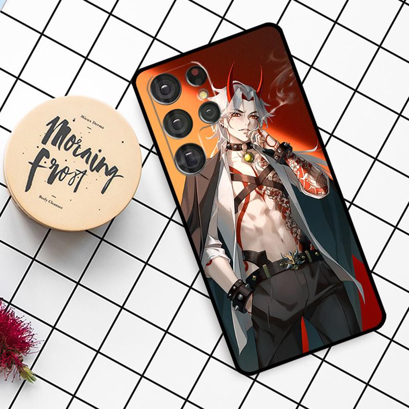 Чехол Arataki Itto Genshin Impact для Samsung Galaxy S24 FE S20 FE S21 S22 S23 S24 S25 Ultra S9 S10 S25 Plus