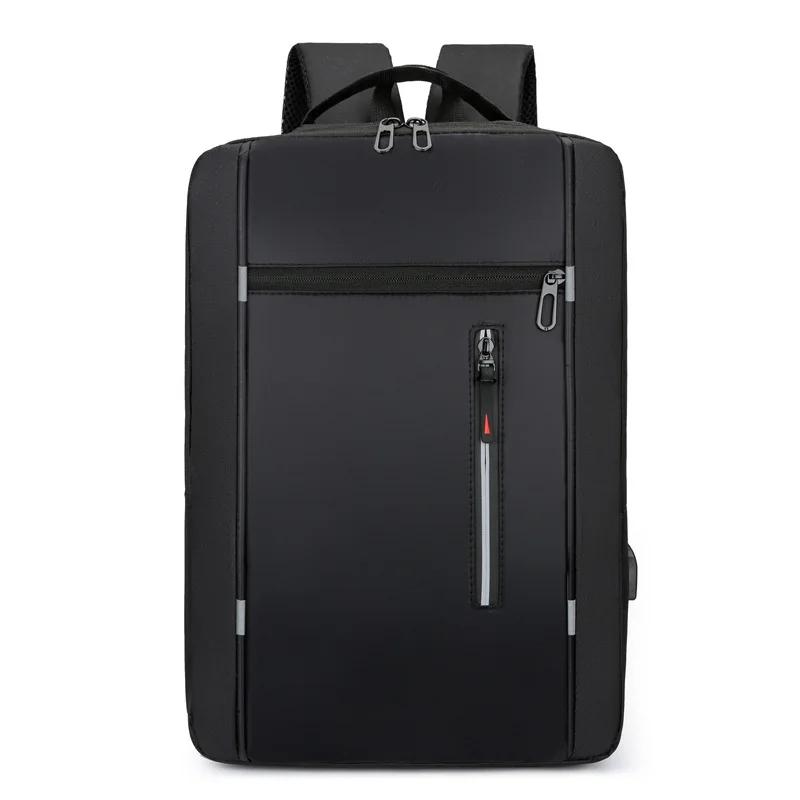 Водонепроницаемый Оксфордский Рюкзак для Ноутбука 15.6 Дюймов для Мужчин с USB-зарядкой, Деловой Школьный Рюкзак