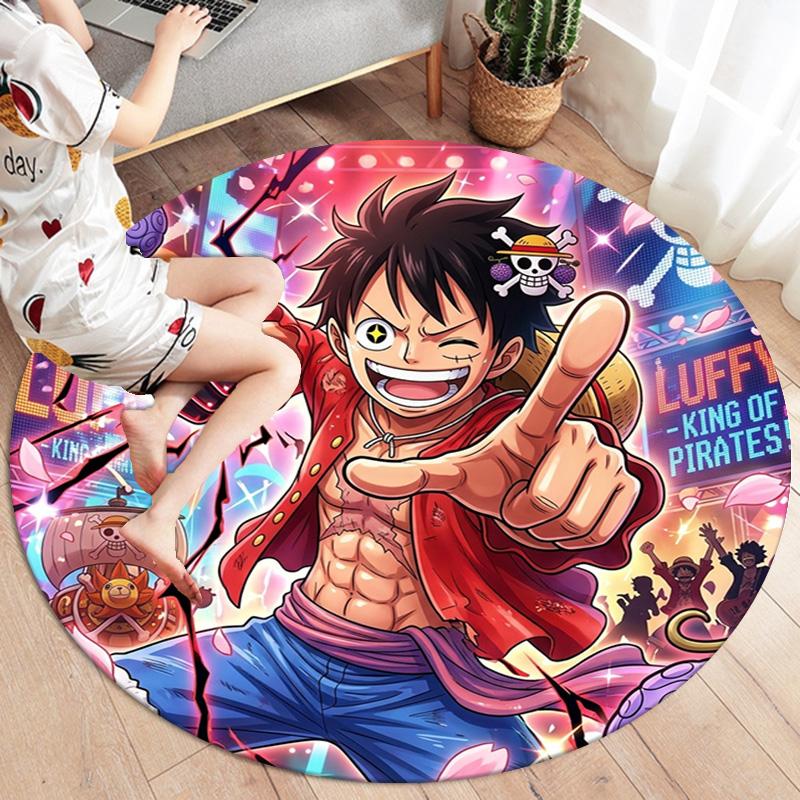 One Piece Round Area Rug Carpet Rug For Living Room Bedroom Sofa Playroom Decor Nonslip Floor Mat