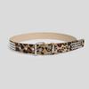 Leopard Print Waistband PU Leather Waist Belts Casual Waist Strap