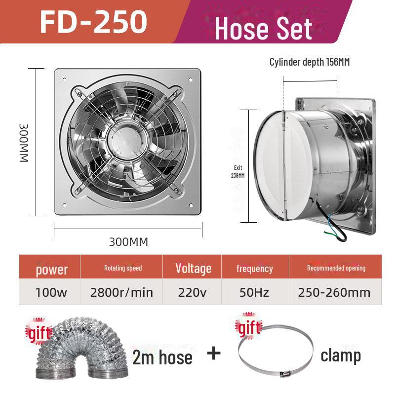 Вентилятор для вытяжки из нержавеющей стали с высокой ветровой силой