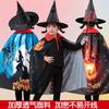 Halloween Children's Cloak Show Costume Wizard Wizard Costume Hat Set Three-dimensional Printed Show Costume
