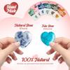 Yousheng Pocket Gem Heart Valentine's Day Gift Gemstone Rocks Polished Crystal Pocket Heart Keepsake for Kids Classroom Exchange Party Favors