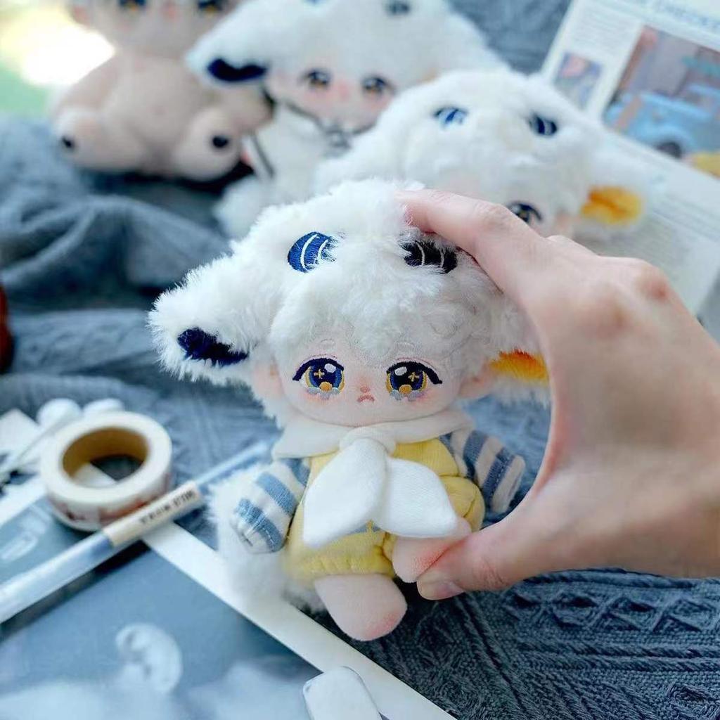 10cm Mini Cute Plush Doll Toys Little Sheep Series Seastar /Normal Body Cotton Doll with Animal Ear Tail Girl Kid Birthday Gift