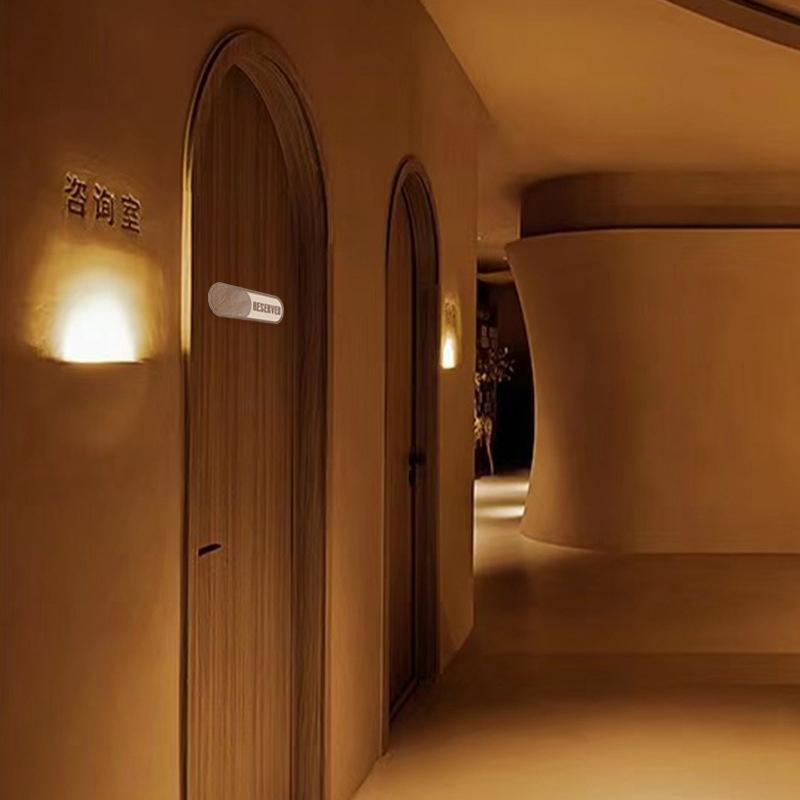 Табличка приватности на дверь ресторана Забронировано Индикатор-слайдер Знаки Подвеска Логотип Наклейка Для Конференции Встречи В Процессе Офис