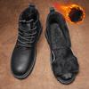 Winter Tooling Boots Men's Ankle Leather Boot High Top RetroClassic Anti-slip Street Motorcycle Shoes NewStyle Popular Model