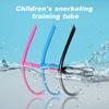 Трубка для обучения плаванию с трубкой для дайвинга, дыхательная трубка с оголовьем, жидкий силиконовый загубник, трубка для взрослых и детей