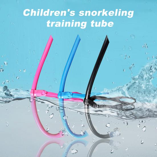 Трубка для обучения плаванию с трубкой для дайвинга, дыхательная трубка с оголовьем, жидкий силиконовый загубник, трубка для взрослых и детей