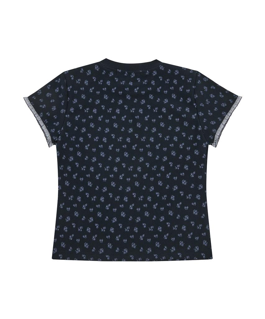 LARTIGENT L19 Flower T-Shirt(Navy)
