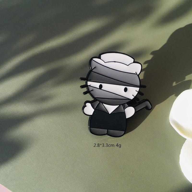 Новая брошь Sanrio Хэллоуин Аниме: Мультяшный значок-булавка для одежды и рюкзаков девочек