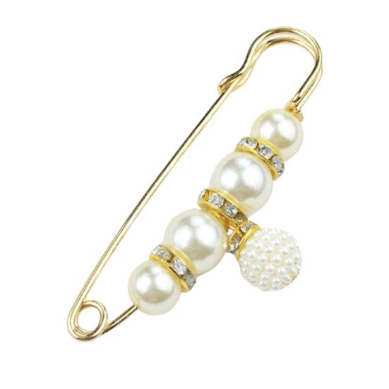 Брошь «Безопасность», тонкая работа, защита от воздействия, привлекательный искусственный жемчуг, женская безопасность