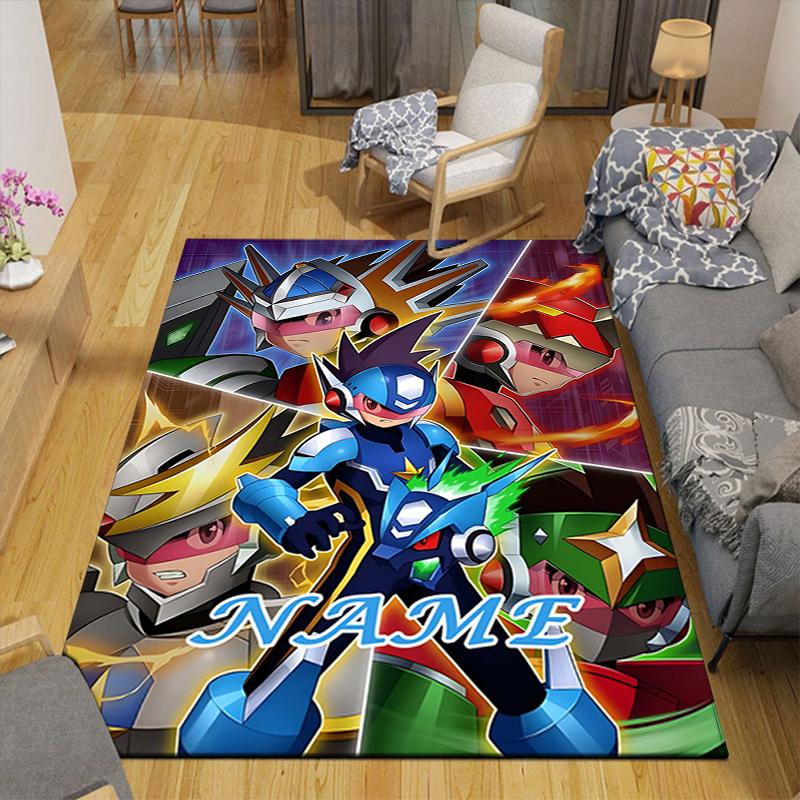 Custom 1Pc Superhero Mega Man Adventure Rug Office Carpet Indoor Outdoor Entrance Doormat Nonslip Soft And Comfortable Living Room D2915179