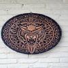 Viking Wolf Shield 60.96 Cm Norse Wooden LARP  Home Display Decor
