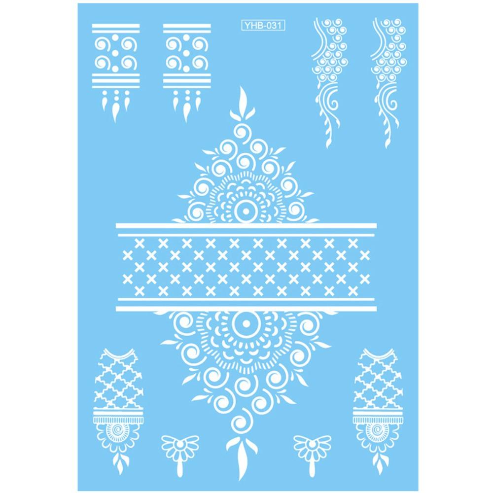 Waterproof White Tattoo Stickers Lace Flower Long-lasting Butterfly Tattoo Stickers Ethnic Style Temporary Tattoo Stickers