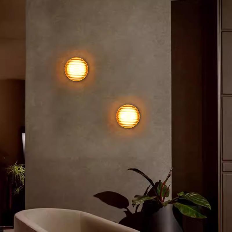 Светодиодные настенные лампы Nordic Anthracite Amber Potato Chips Настенные лампы Backdrop Study Living Room Bedroom Indoor Lighting Decoration