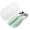 Daily Like Bonbon Silicone Spoon Fork Set, 03 Mint, 1 Set, Korean Popular Tableware