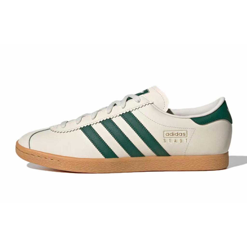 Adidas Originals Stadt Abrasion Resistant Low top Skateboard Shoes Unisex Beige White Blue JR8311(Team191-)
