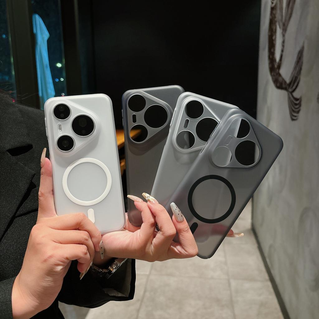 Применимо к чехлу для мобильного телефона Huawei Mate80PRO с ледяным туманом и магнитом, Pura90, ультратонкий ПК, всесторонний, матовый, противоударный чехол
