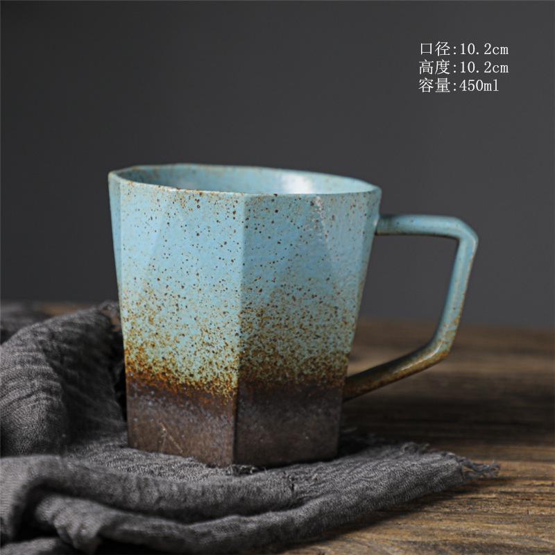Керамическая чашка для завтрака, высококачественная пара, чашка для воды, грубая керамическая чашка для кофе, ретро-креативная чашка