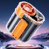 Strong Airflow Waist Clip Fan LED Display Mini Cooling Fan Waist-mounted Fan  Evening Trips