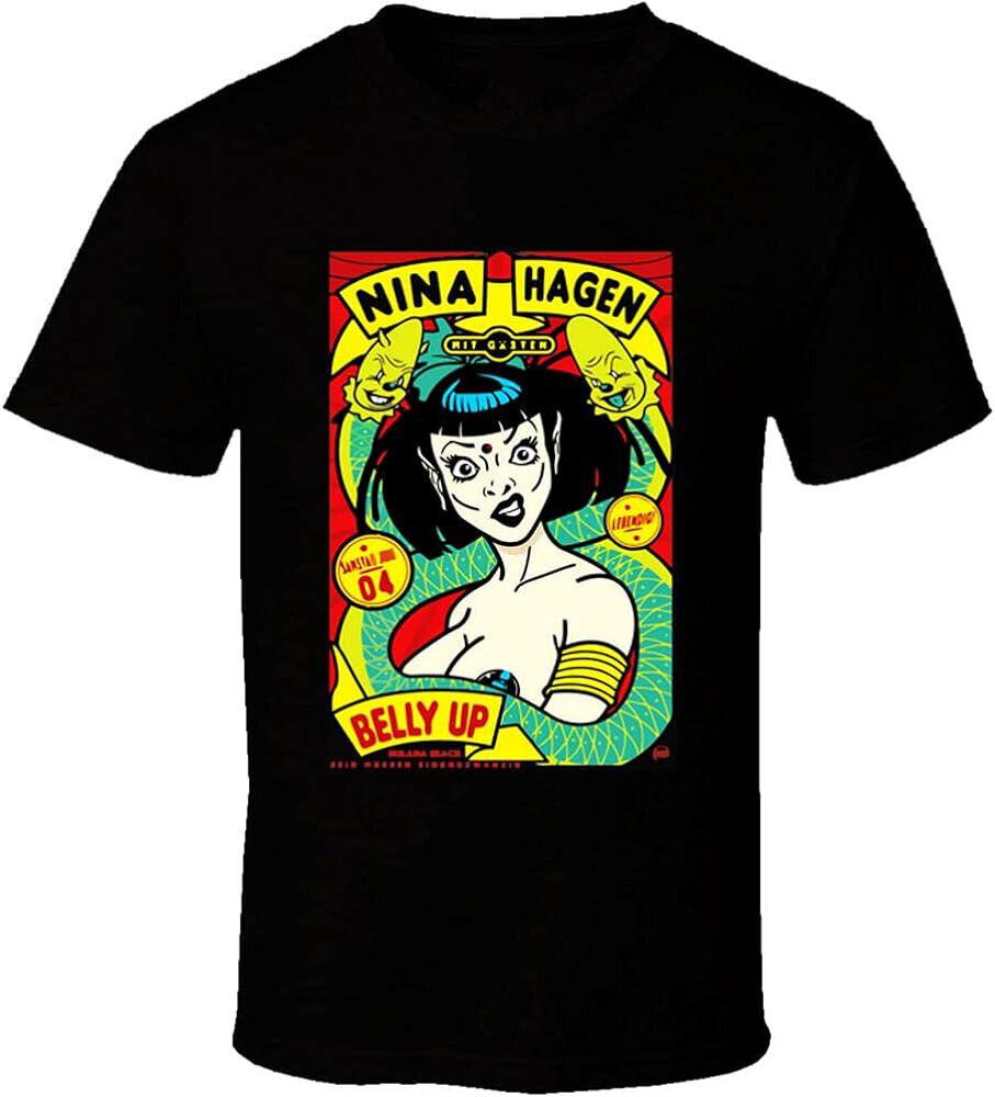 Футболка Unisex Nina Hagen Belly Up Все размеры от S до 4XL BO349