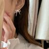 Light Luxury High-End Bow Stud Earrings Women'S Niche Retro Elegant Fashion Temperament Simple Versatile Earrings Earrings