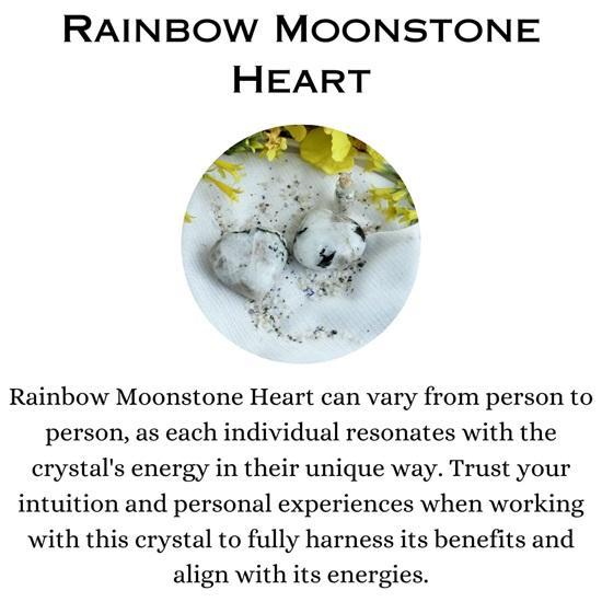 Радужное сердце из лунного камня для домашнего декора, богатства, удачи в бизнесе, исцеления и позитивного лунного камня для проявления баланса и заряжающих энергией подарков