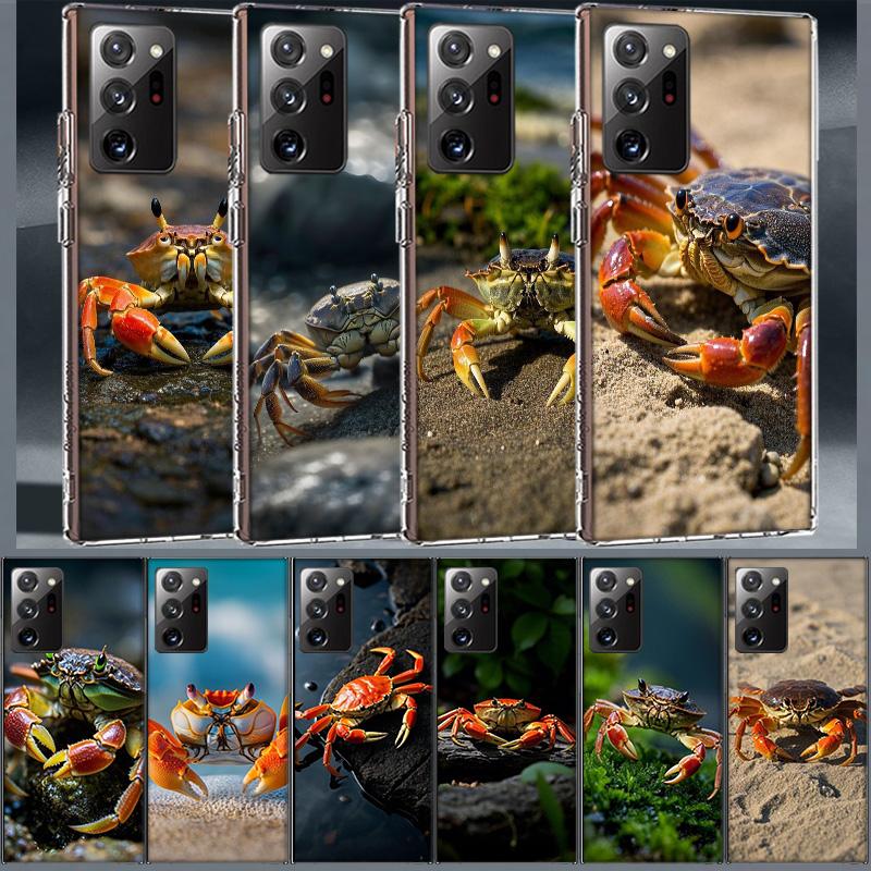 Unique Animal Crab Phone Case for Samsung A55 A35 A25 A15 A07 A05S A16 A17 A26 A36 A37 A56 A57 Galaxy Note 20 10 A50S A71 A51 A3
