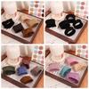5pcs Solid Color Seamless Hair Ring Wide Towel Hair Ties Fashion Rubber Bands Daily