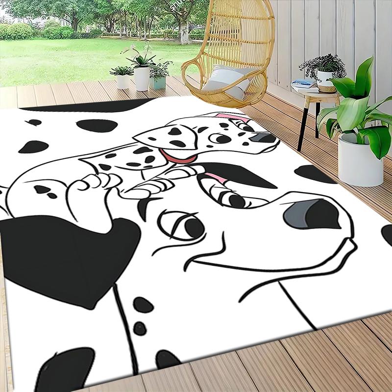 Dalmatian Dogs Art Carpet Rug Soft Washable Anti Slip Home Living Room Sofa Mats Personalized Christmas Rug