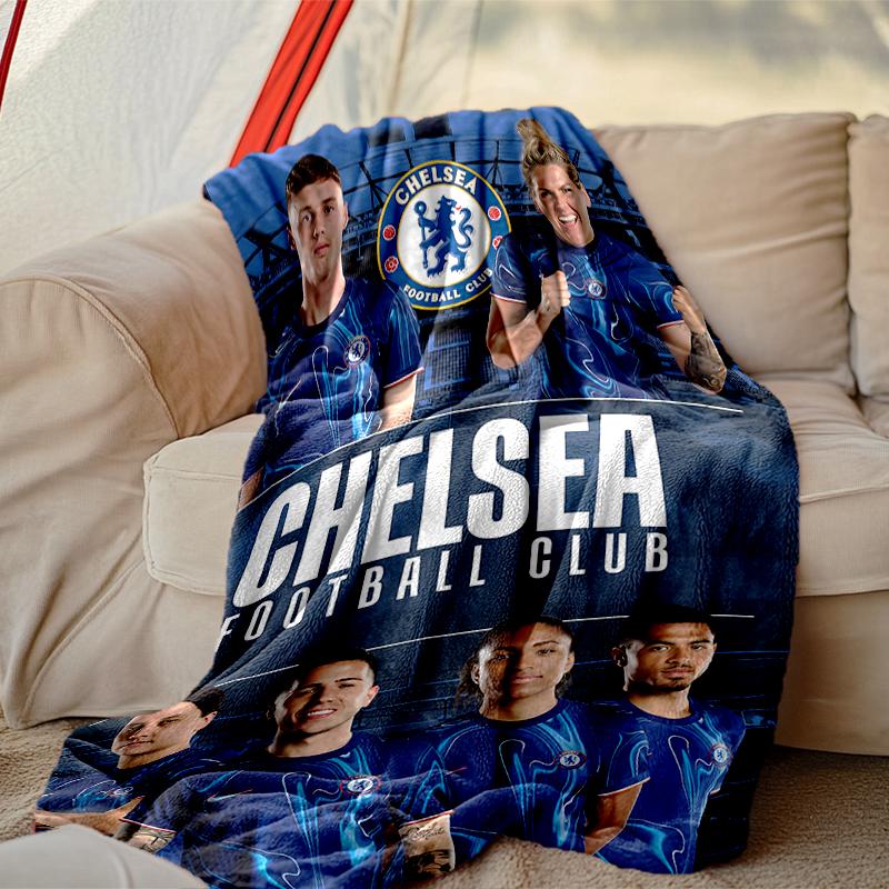 Chelsea FC Blanket Lightweight Print Throw Blanket For Couch, Bed, Car, A Heartfelt Gift for Your Family and Friends