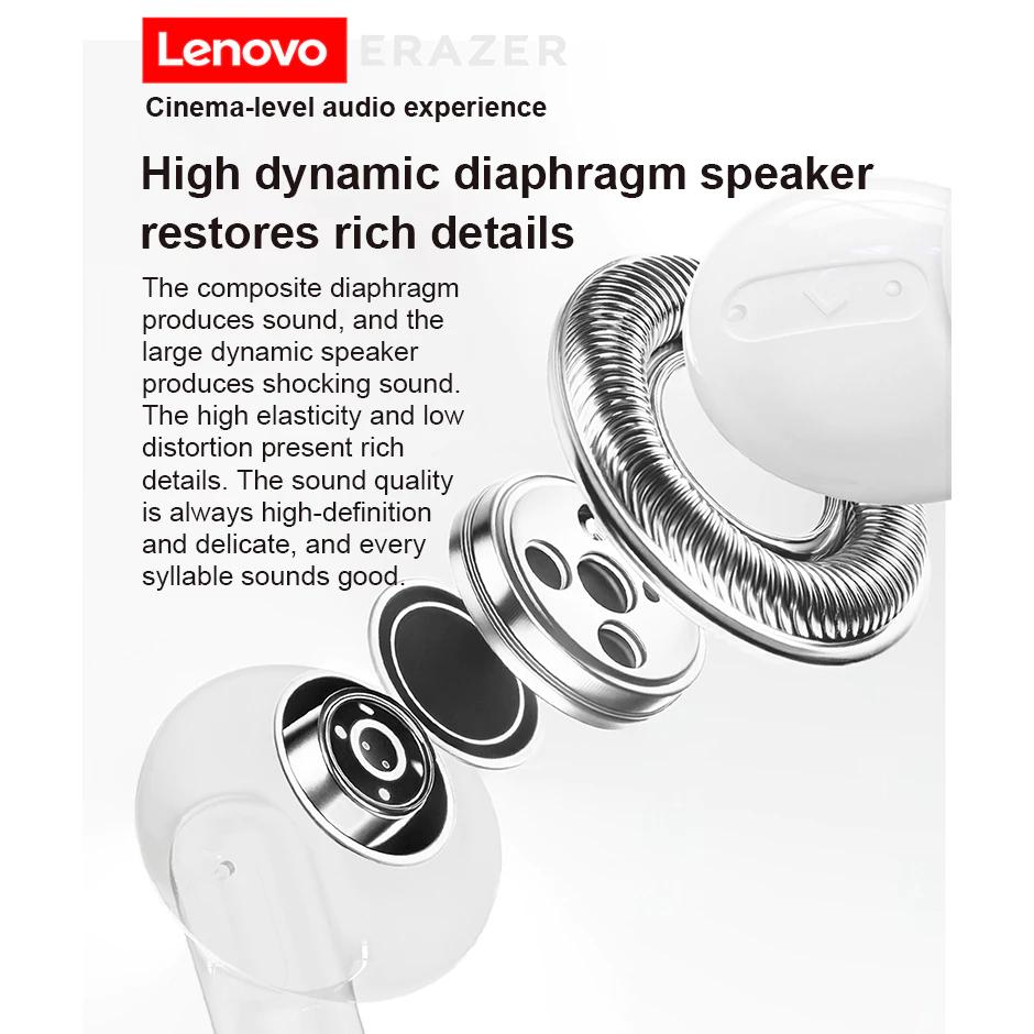 Lenovo ERAZER XT69 Pro Bluetooth наушники с шумоподавлением беспроводные наушники HiFi музыка HD звонки с микрофоном
