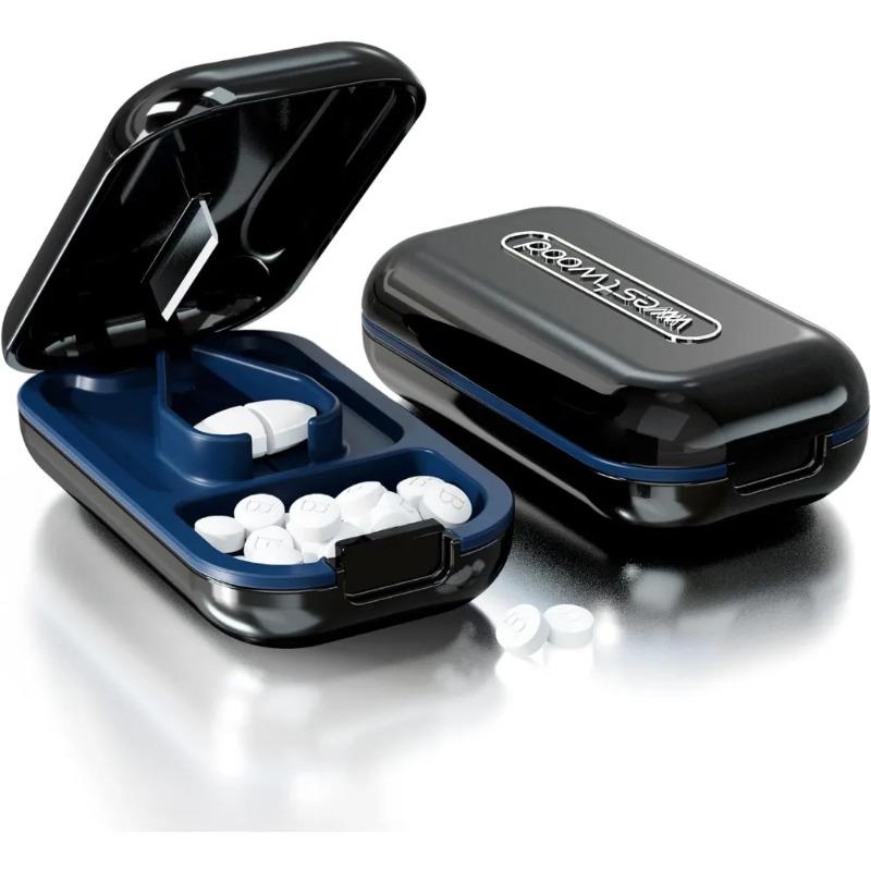 Маленький резак для таблеток, диспенсер для коробок для таблеток, портативный небольшой размер, витаминные таблетки, домашний инструмент для измельчения и разделения, маленькие или большие таблетки